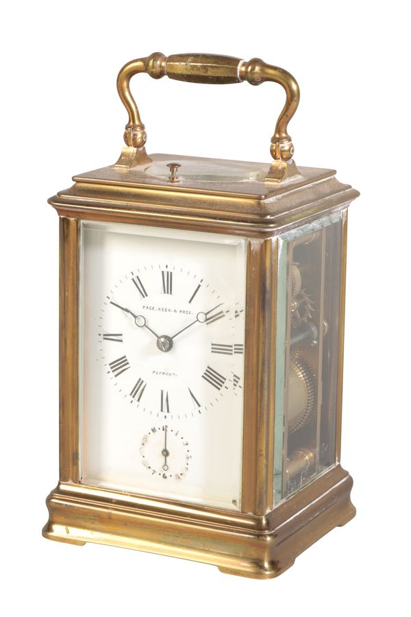 A FRENCH REPEATING CARRIAGE CLOCK