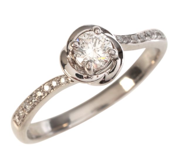 A DIAMOND SOLITAIRE RING