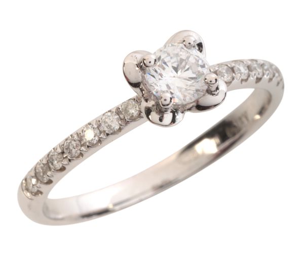 A DIAMOND SOLITAIRE RING