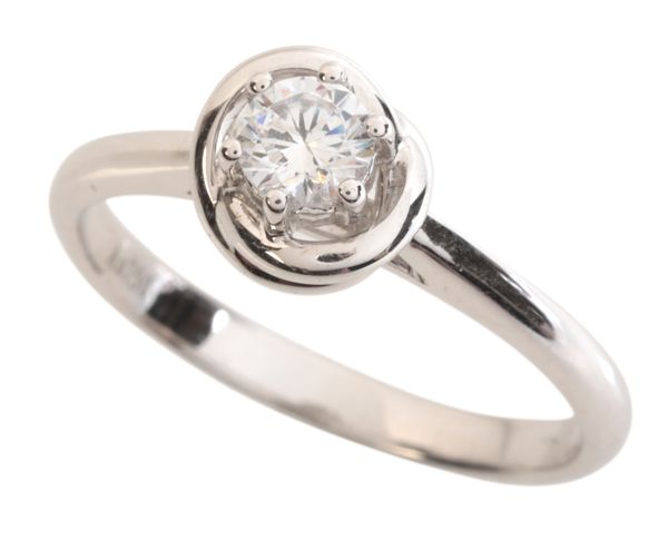 A DIAMOND SOLITAIRE RING