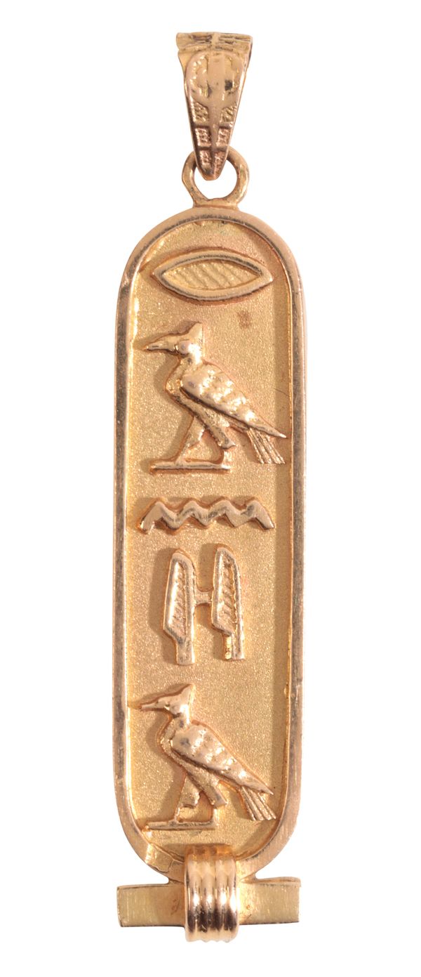 AN EGYPTIAN HEIROGLYPHS PENDANT