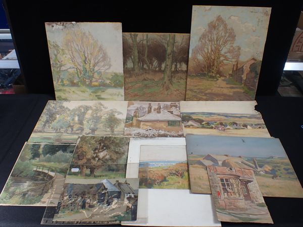 *STANLEY LLOYD (1881-1954) A small quantity of landscape studies