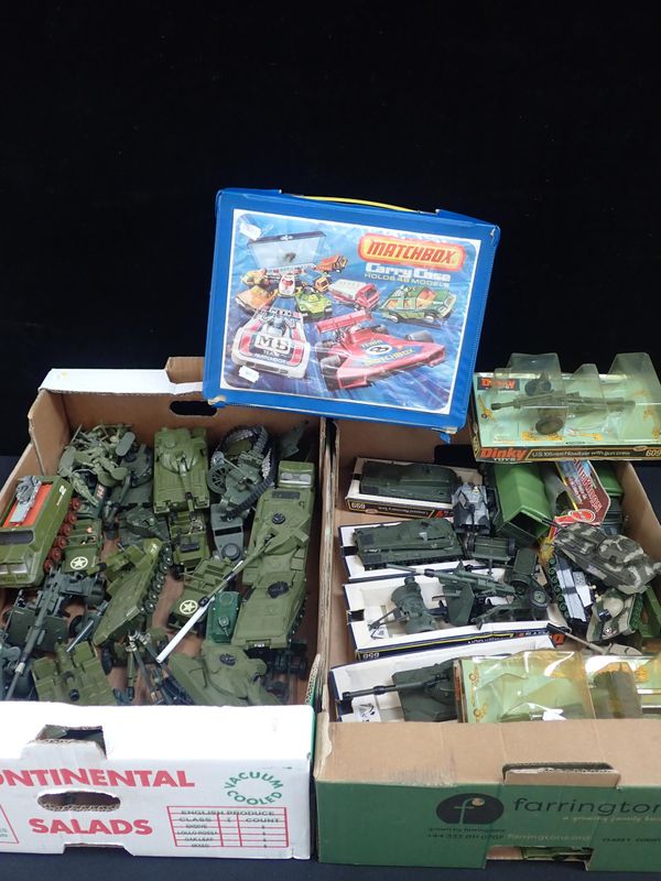 A COLLECTION OF DINKY MILITARY VEHICLES