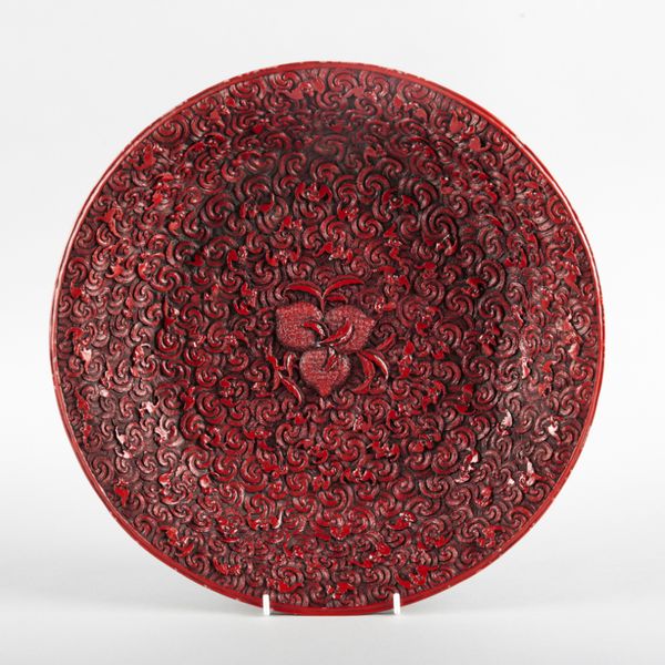 A CHINESE 'CINNABAR' CHARGER