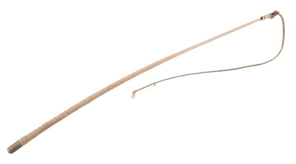 A PLAITED LEATHER SHAFT DEALERS WHIP