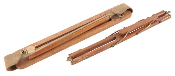 JAMES DIXON & SONS OF SHEFFIELD: A BRASS AND OAK GAME CARRIER