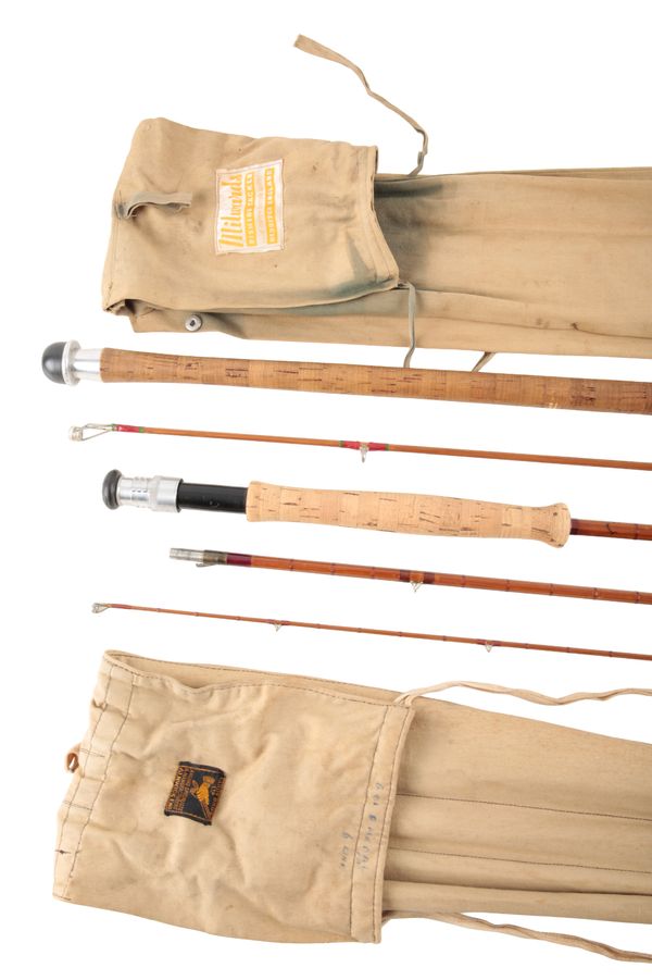 HARDY: A GOLD MEDAL THREE PIECE SPLIT CANE FLY ROD