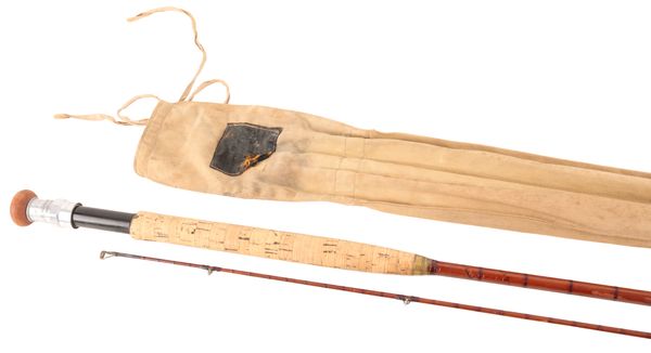 HARDY: A VISCOUNT GREY TWO PIECE SPLIT CANE TROUT ROD