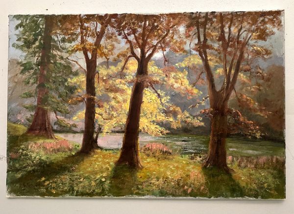 R. WEAVER (20TH CENTURY) Study of trees