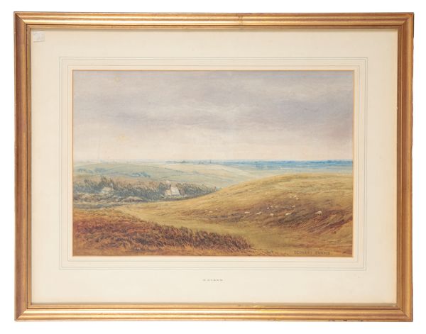 BERNARD EVANS (1848-1922) An extensive landscape