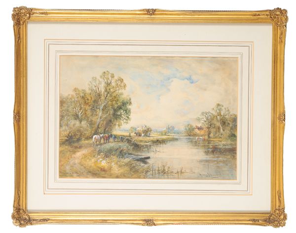 HENRY JOHN KINNAIRD (1861-1929) 'Thames near Goring'