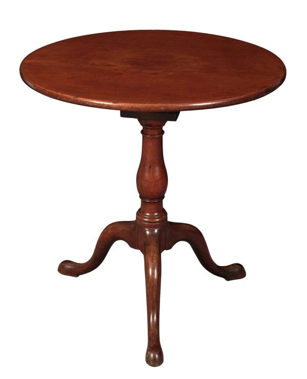 A GEORGE II MAHOGANY TRIPOD TABLE