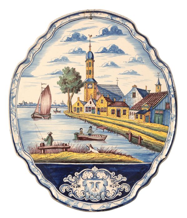 A DUTCH DELFT WALL PLAQUE