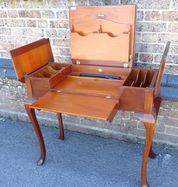 A C & R.L. 'BRITISHER' PATENTED WRITING TABLE