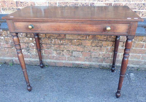 A REGENCY MAHOGANY SIDE TABLE