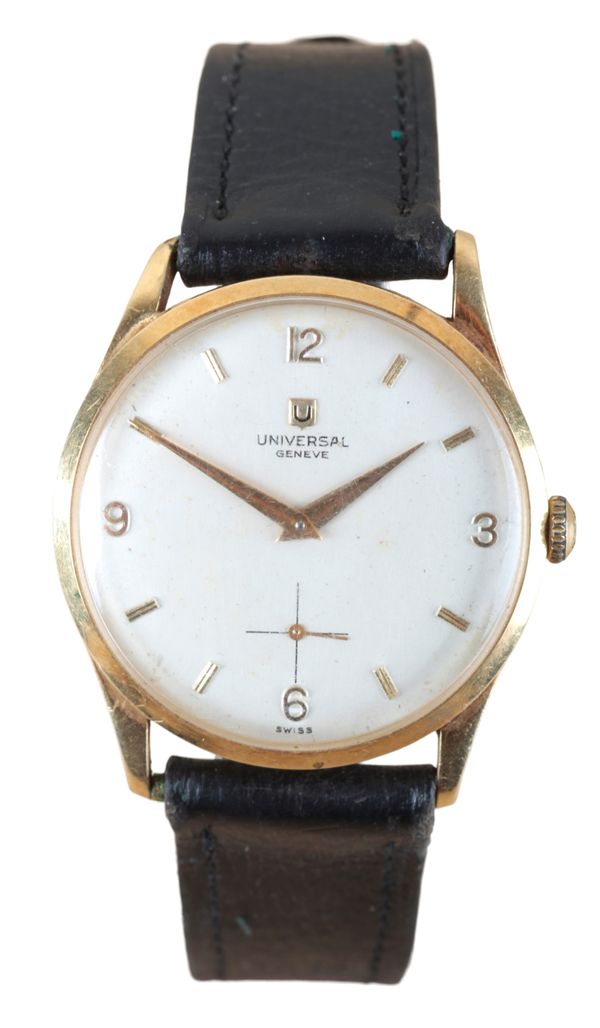 UNIVERSAL GENEVE: AN 18CT GOLD WRISTWATCH