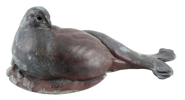 VICTOR HAYTON (1945-1923) A bronze ptarmigan