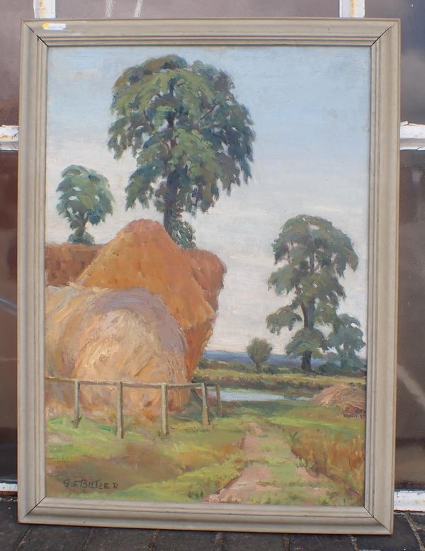 GRACE E. BUTLER (WAREHAM ARTIST): CORNER OF A FARMYARD