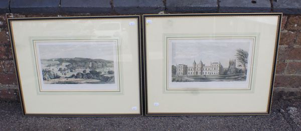 A PAIR OF 19tH CENTURY VIEWS OF MILTON ABBEY, DORSET