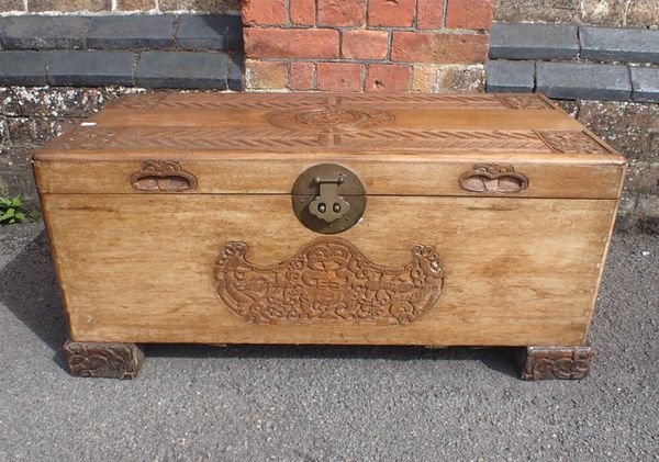 A CHINESE CAMPHORWOOD TRUNK FOR THE NEW ZEALAND MARKET