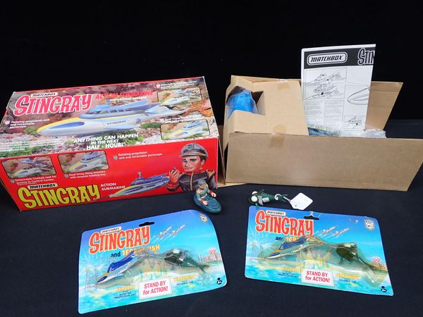 A MATCHBOX STINGRAY ACTION SUBMARINE, BOXED