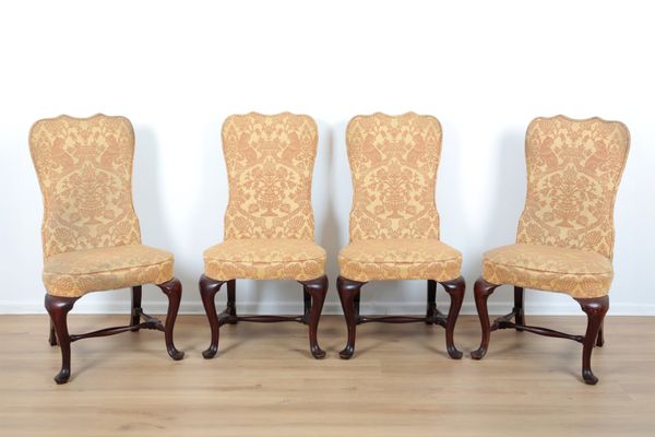 FOUR 18TH CENTURY STYLE MAHOGANY CHAIRS
