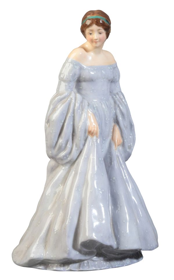 A RARE ROYAL DOULTON POTTERY FIGURE - ‘PRETTY LADY’