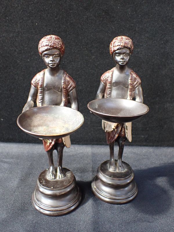 A PAIR OF BLACKAMOOR FIGURES