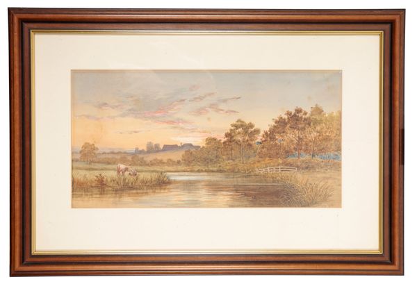 FOLLOWER OF MYLES BIRKET FOSTER (1825-1899) Riverside landscape