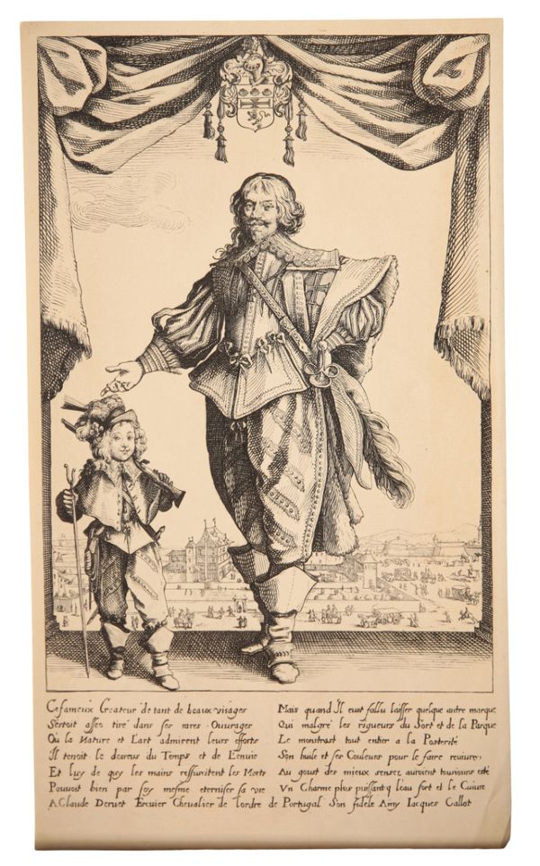 AFTER JACQUES CALLOT (1592-1635) 'Portrait of Claude Dereut and His Son, Jean'