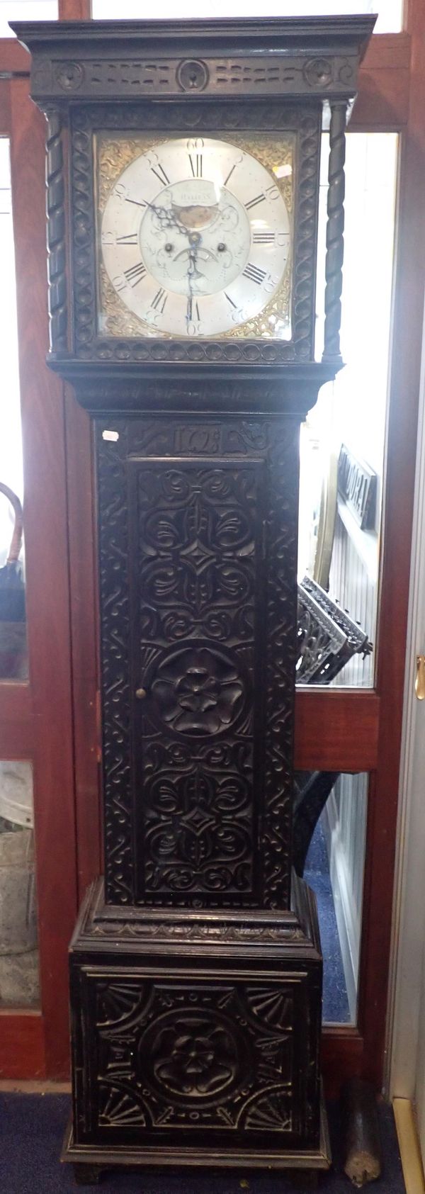 AN EIGHT-DAY LONGCASE CLOCK, THE DIAL SIGNED THOS. LISTER, HALIFAX