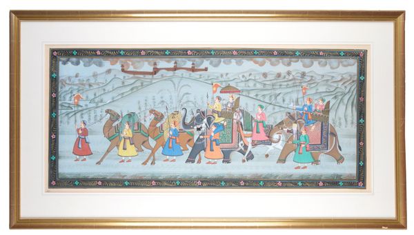 PERSIAN SCHOOL, 20TH CENTURY A processional scene