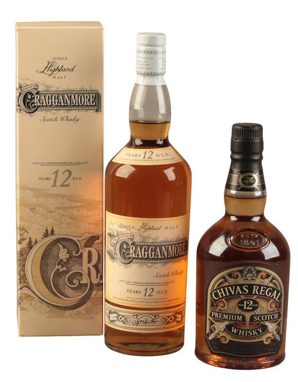 CRAGGANMORE 12 Y.O. SINGLE MALT SPEYSIDE WHISKY