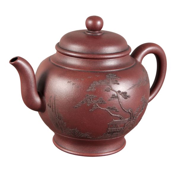 A CHINESE YIXING TEAPOT