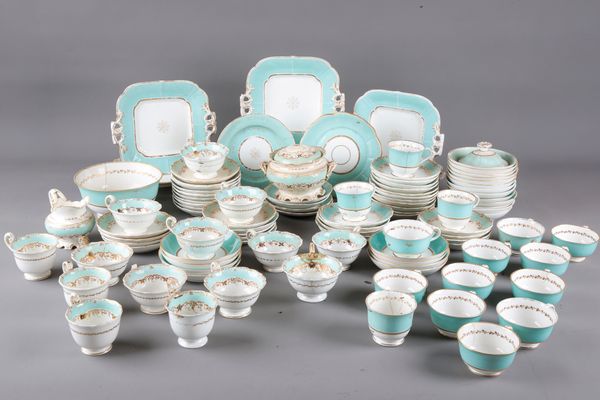 AN ENGLISH PORCELAIN PART TEA SERVICE