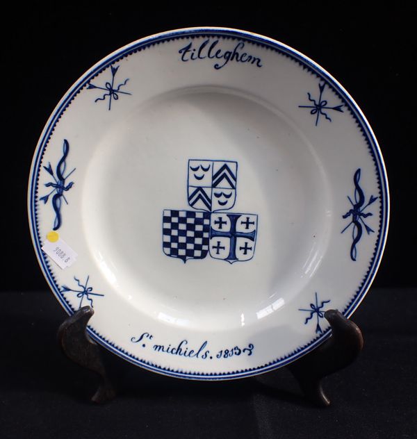 A PLATE FROM TILLEGHEM CASTLE (TILLEGEM, BRUGGE, BELGIUM)