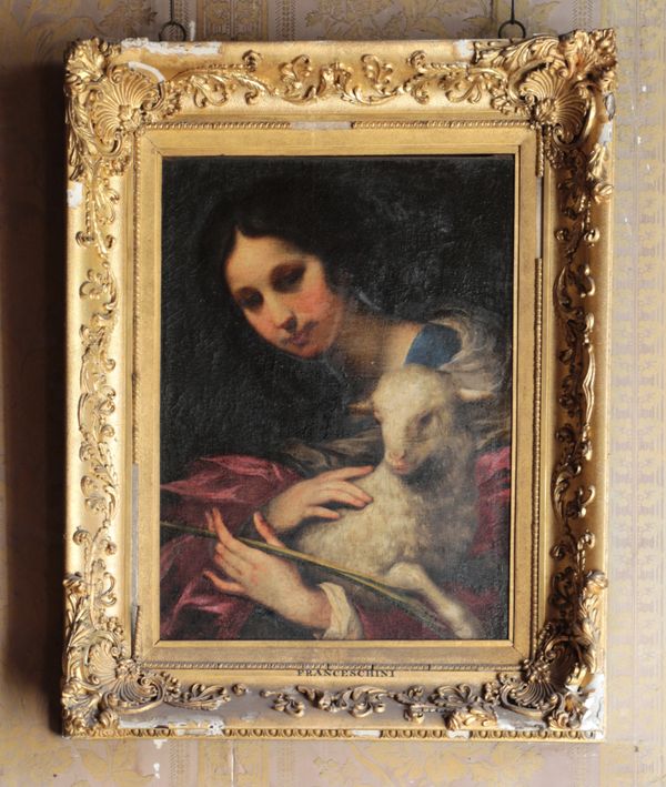 ATTRIBUTED TO BALDASSARRE FRANCESCHINI, KNOWN AS 'IL VOLTERRANO' (1611-1689) Saint Agnes with the lamb