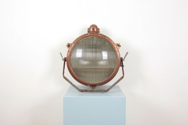 A WWII MARITIME COPPER SEARCH LIGHT