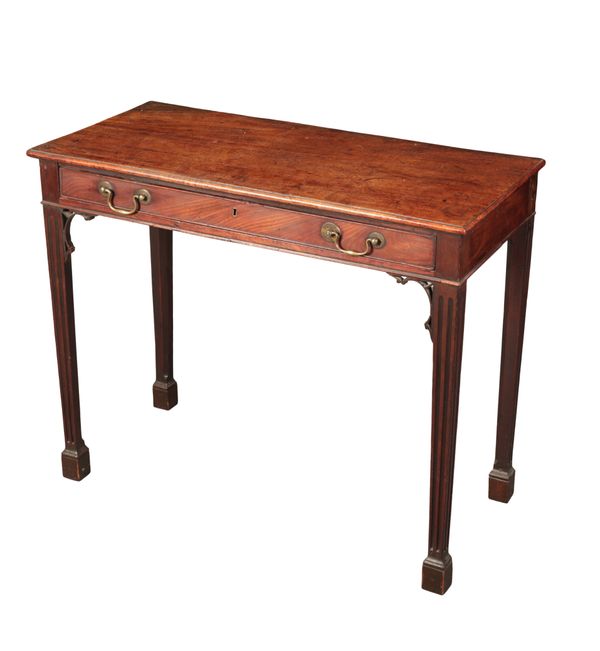 A GEORGE III MAHOGANY SIDE TABLE