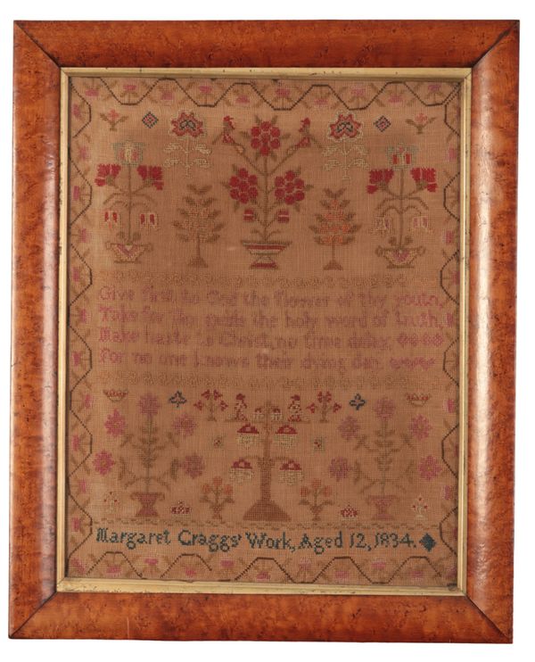 THREE NEEDLEWORK SAMPLERS