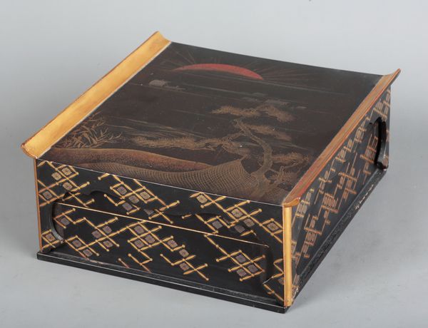 A JAPANESE LACQUER WRITING BOX