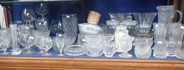 A COLLECTION OF CUT GLASS WARE