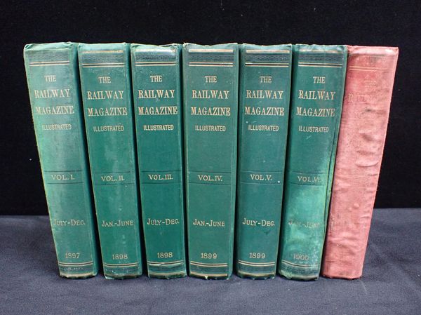 'THE RAILWAY MAGAZINE'  VOLUMES I - VII, 1897 - 1900