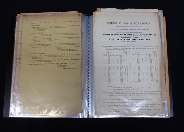 SOMERSET & DORSET JOINT RAILWAY; EPHEMERA