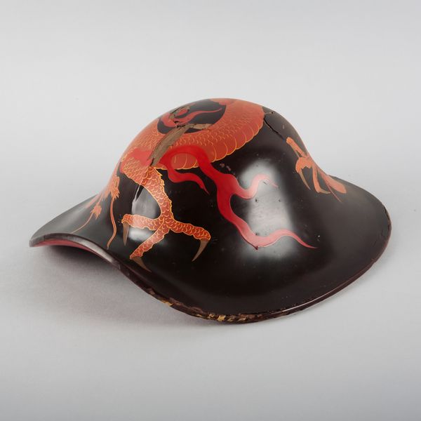 A JAPANESE LAQUERED JINGASA