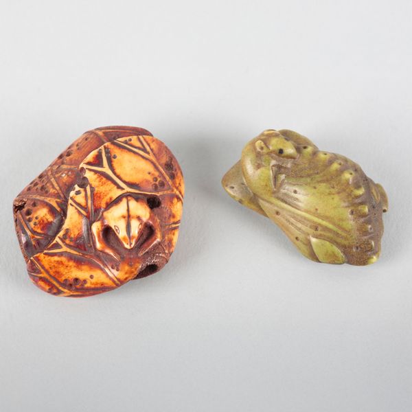 A JAPANESE STAG ANTLER NETSUKE