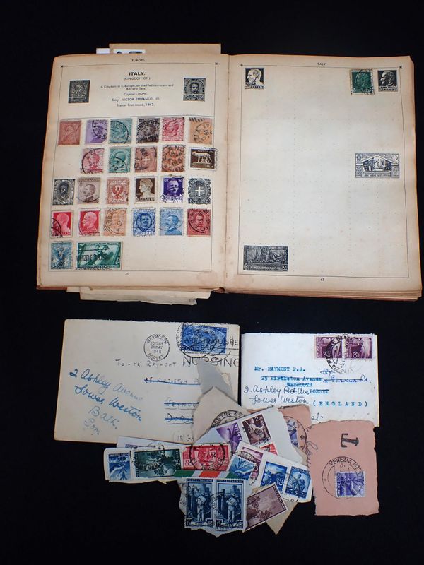 AN ALBUM OF POSTAGE STAMPS