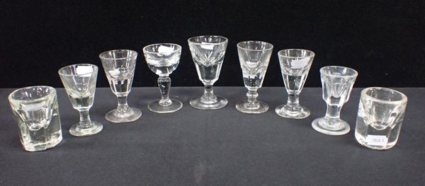 A COLLECTION OF 19TH CENTURY TOASTING GLASSES