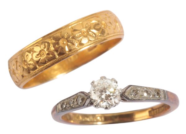 A DIAMOND SOLITAIRE RING