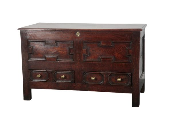 AN OAK MULE CHEST